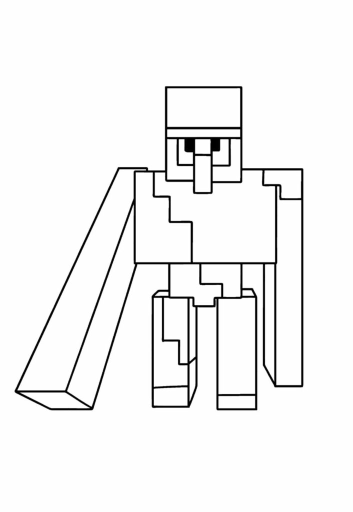 Desenho de Minecraft para colorir