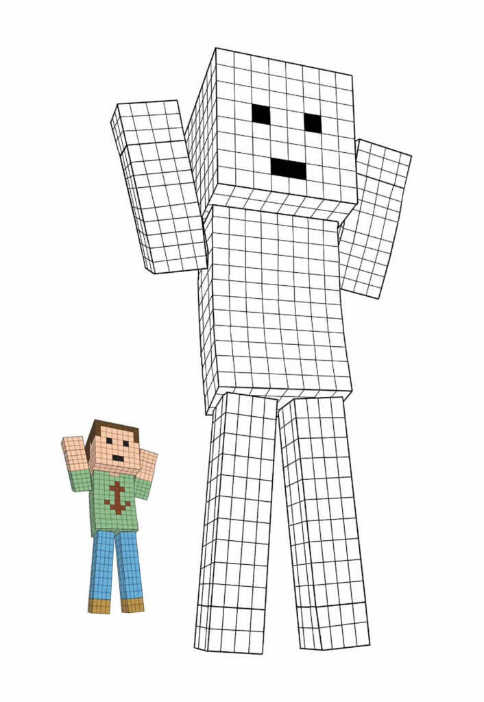 Desenho de Minecraft