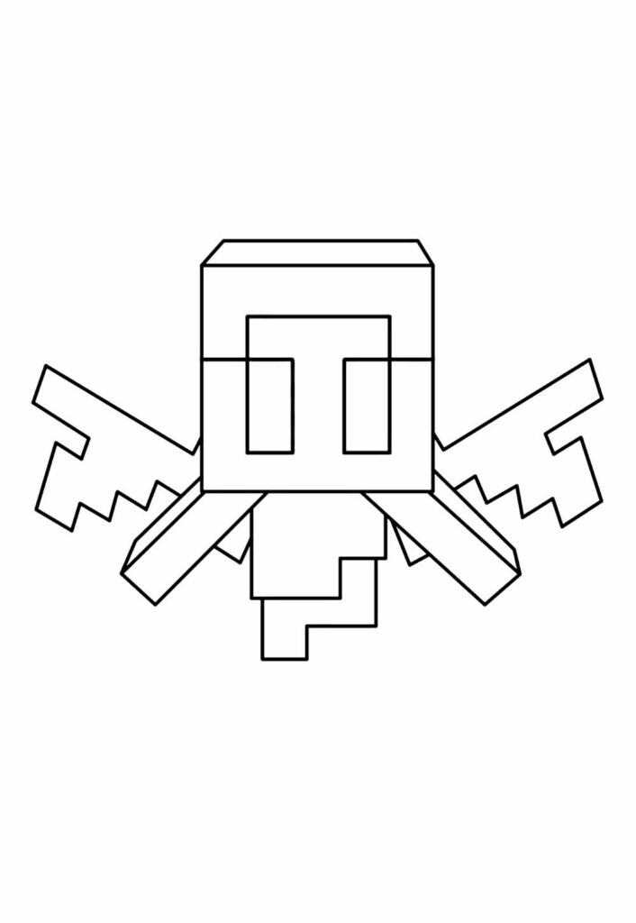 Desenho para colorir - Minecraft