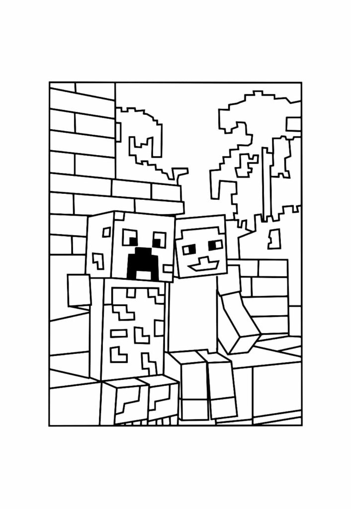 Minecraft para colorir