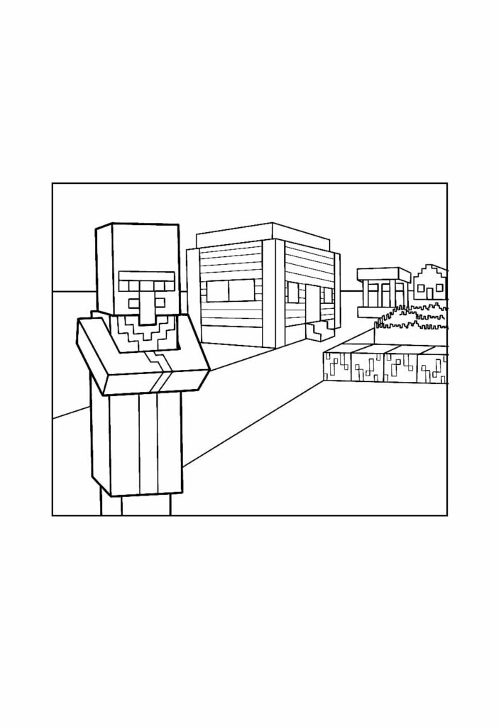 Desenho para colorir de Minecraft