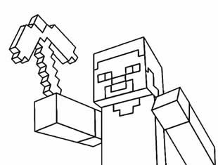 Desenho de Minecraft