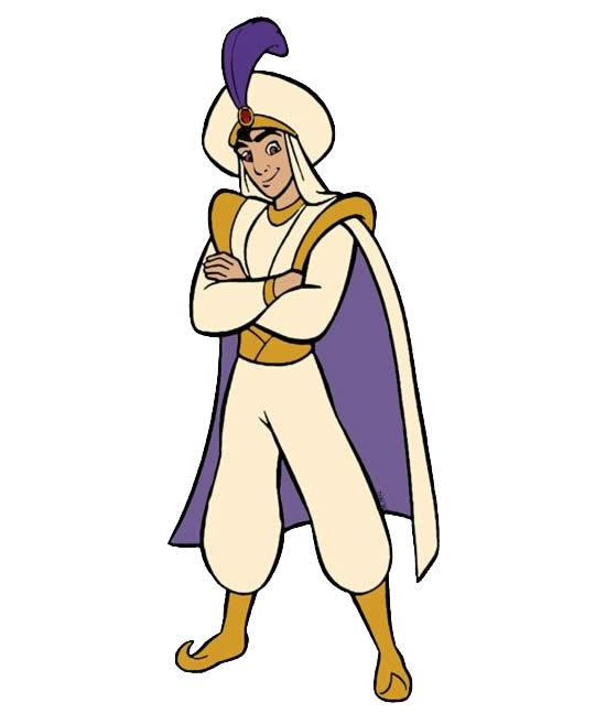 Desenho do Príncipe Aladdin