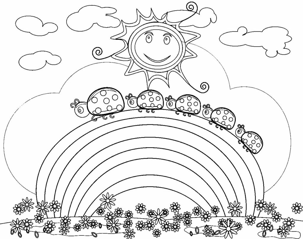 30+ Desenhos de Arco-íris para colorir - Pop Lembrancinhas