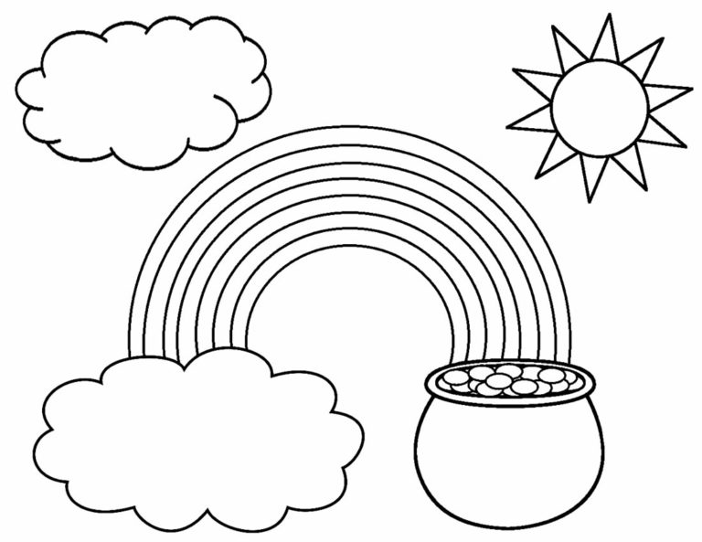 30+ Desenhos de Arco-íris para colorir - Pop Lembrancinhas