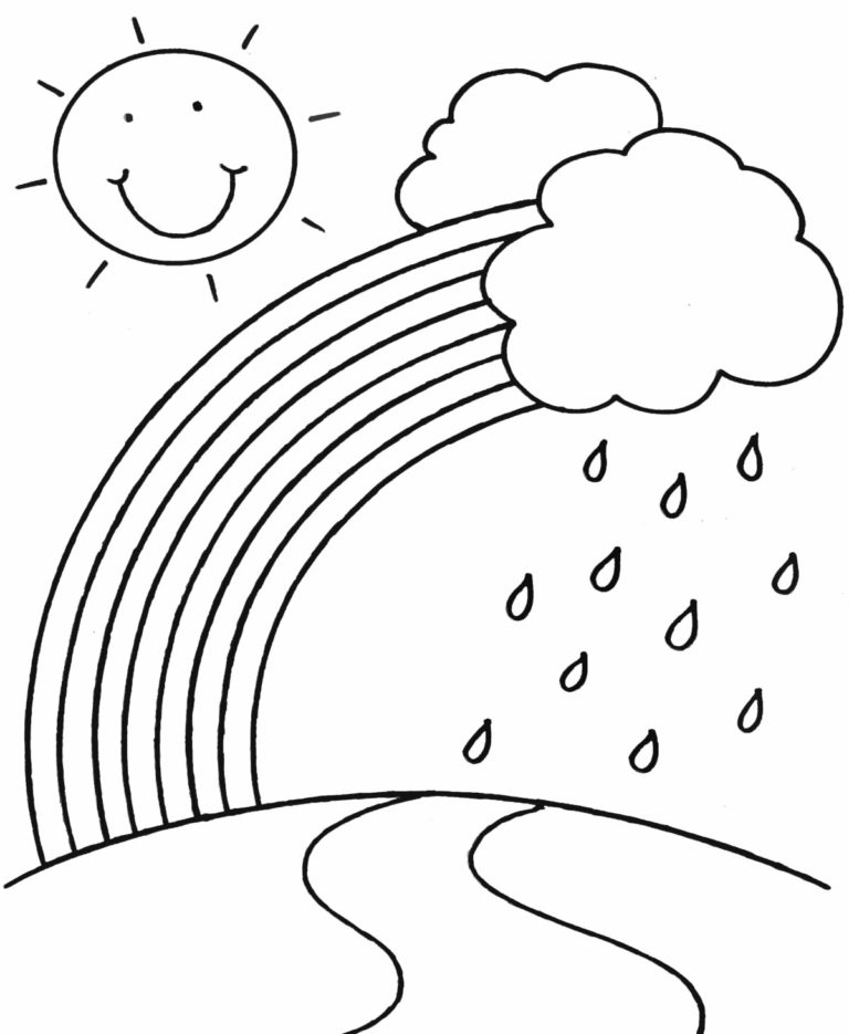 30+ Desenhos de Arco-íris para colorir - Pop Lembrancinhas