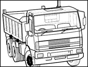 Desenhos de caminhão para colorir