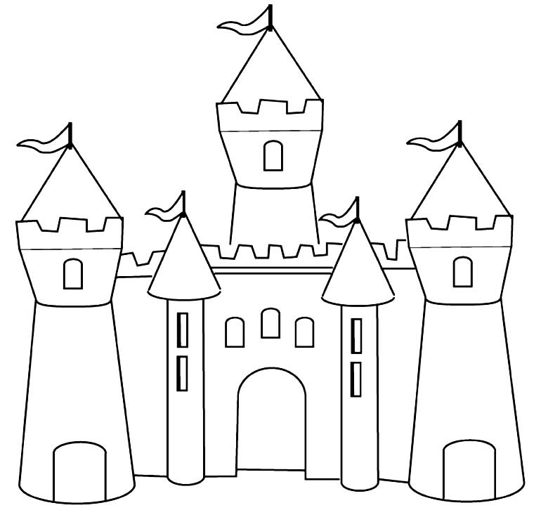 Imagem de castelo para pintar