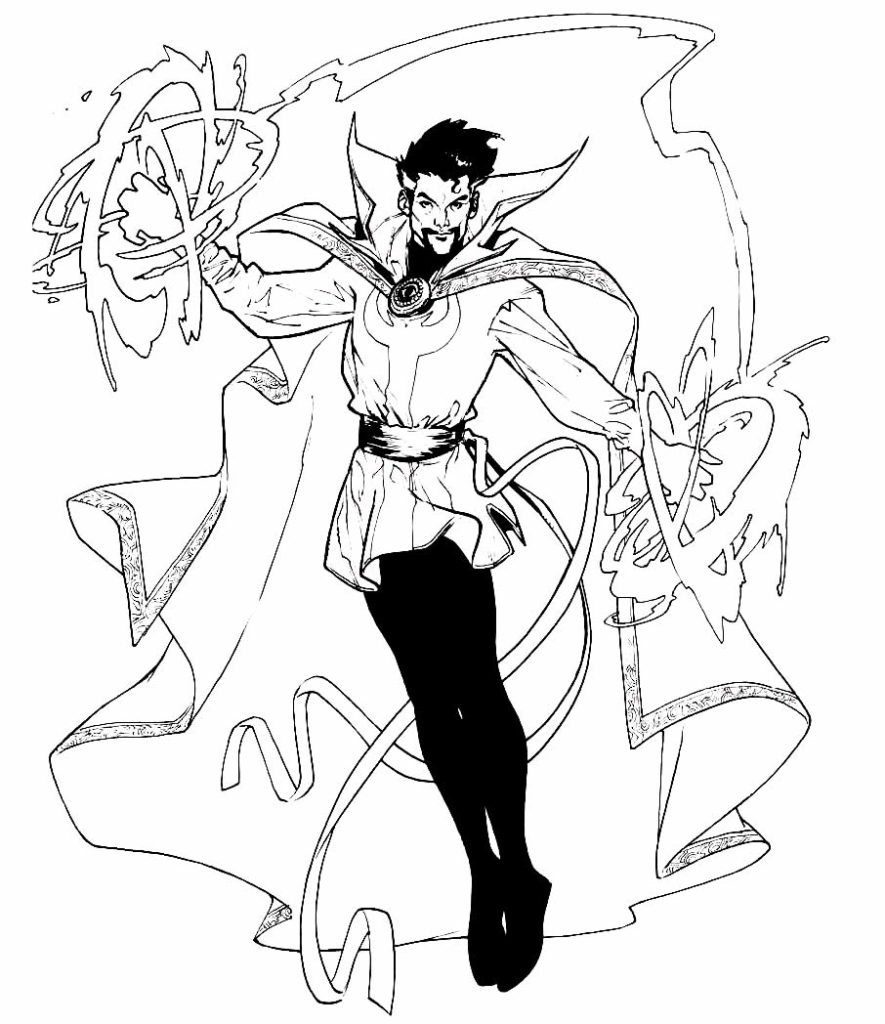 Desenhos do Doutor Estranho para colorir Pop Lembrancinhas