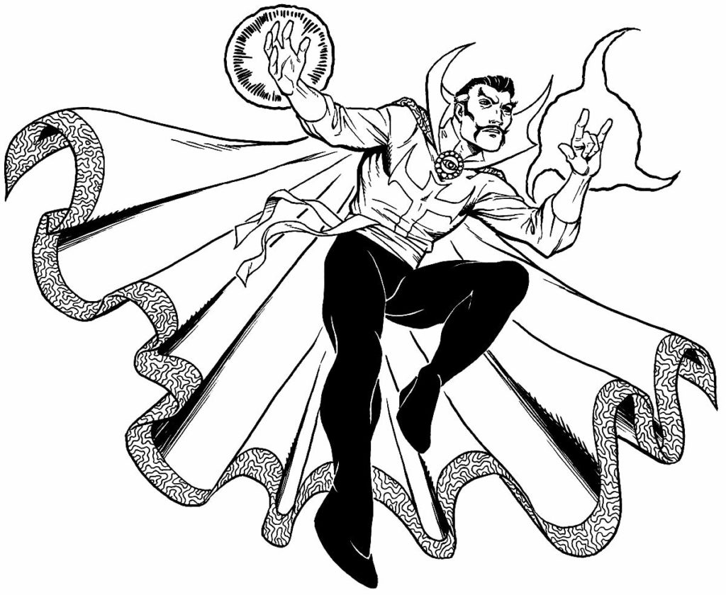 Desenhos do Doutor Estranho para colorir Pop Lembrancinhas