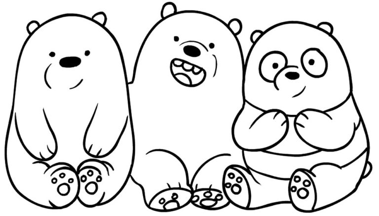 Desenhos do Urso sem Curso para colorir - Pop Lembrancinhas