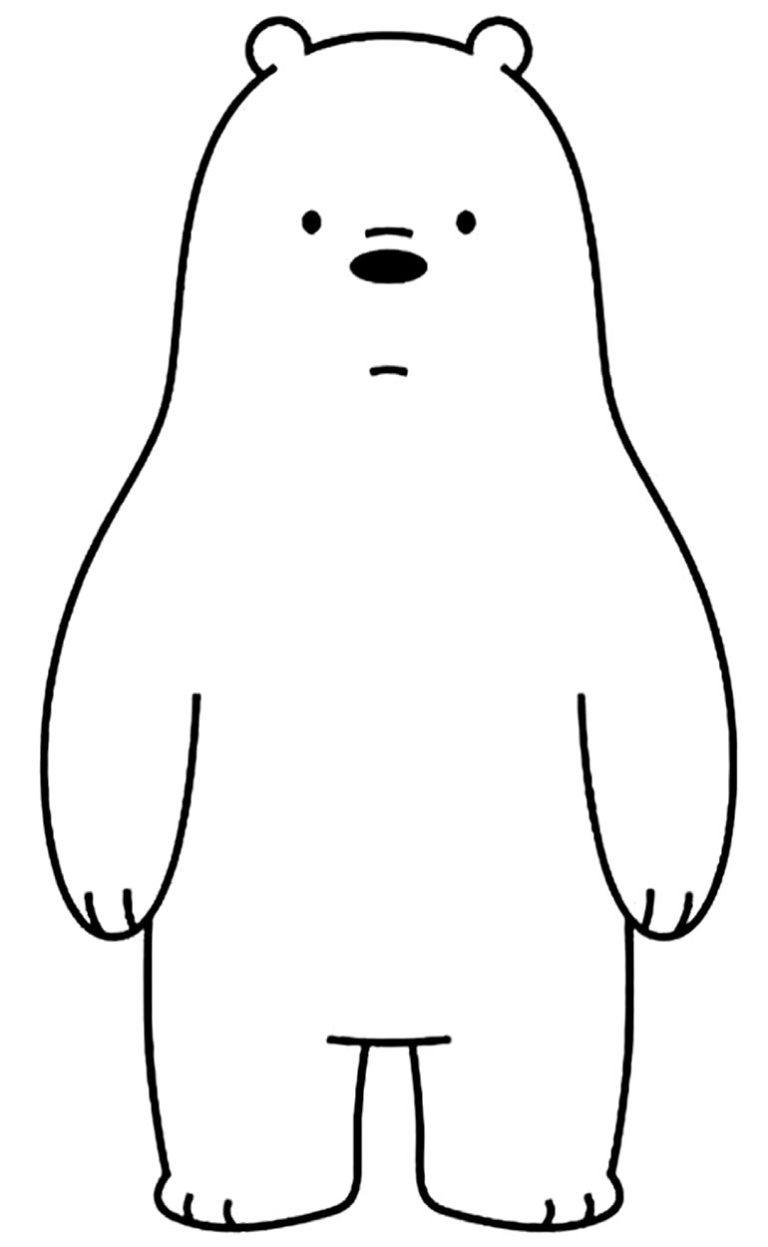Desenhos do Urso sem Curso para colorir - Pop Lembrancinhas