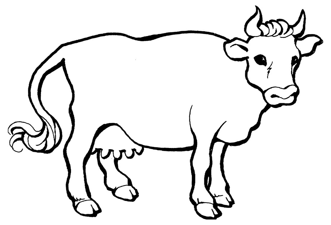 Desenho de vaca para colorir
