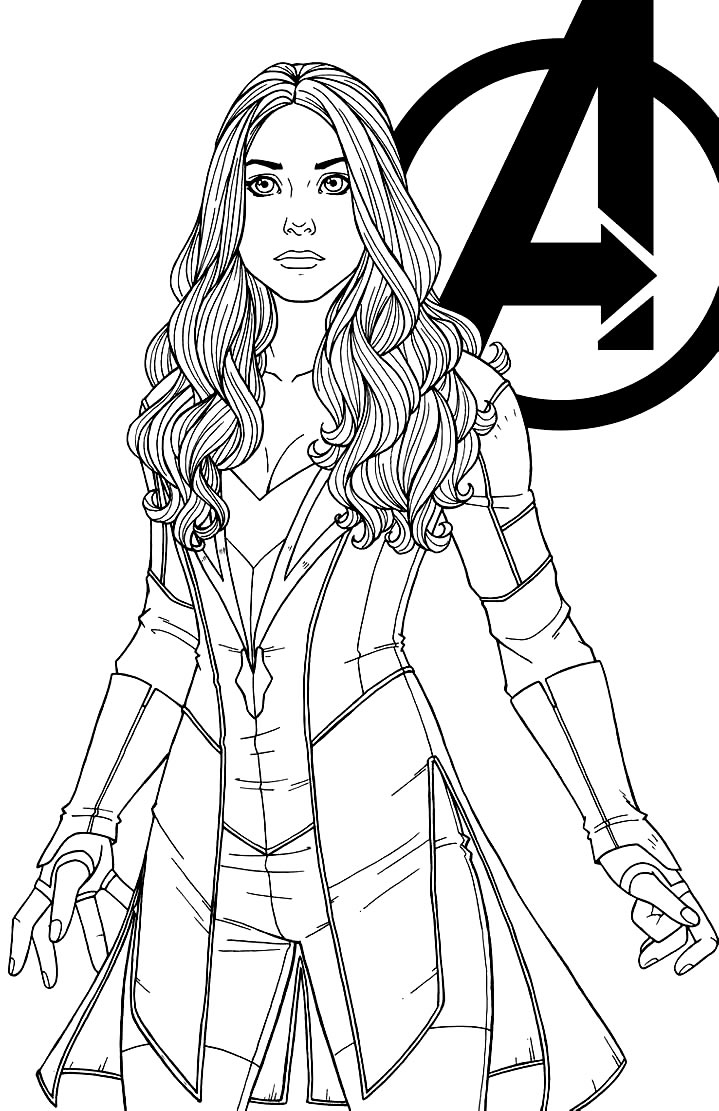 Desenho da Capitã Marvel