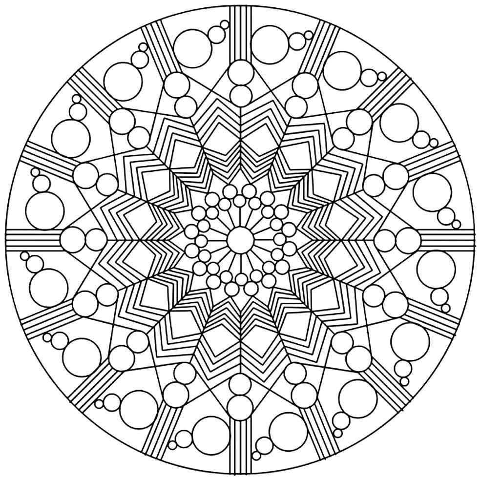 Imagem geométrico para colorir