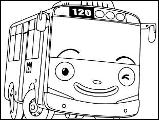 Desenhos de ônibus para colorir