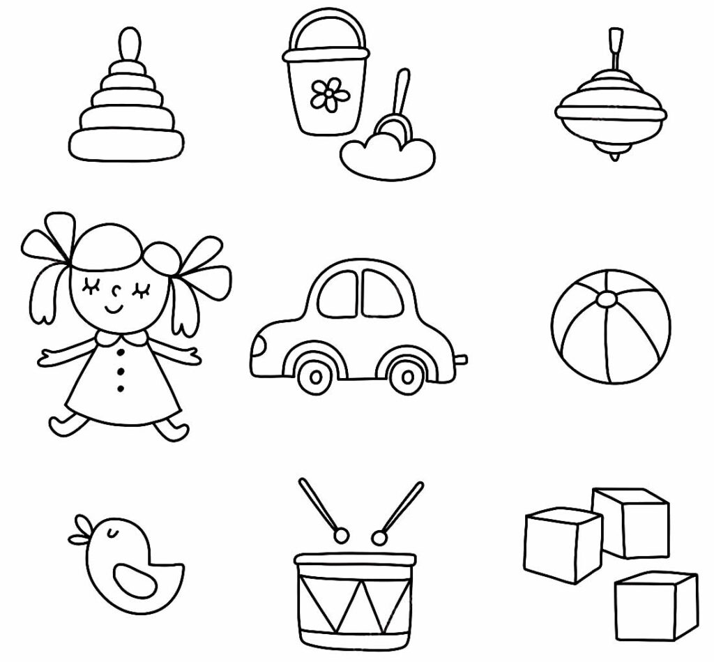 50 Desenhos De Brinquedos Para Colorir Pop Lembrancinhas 8502