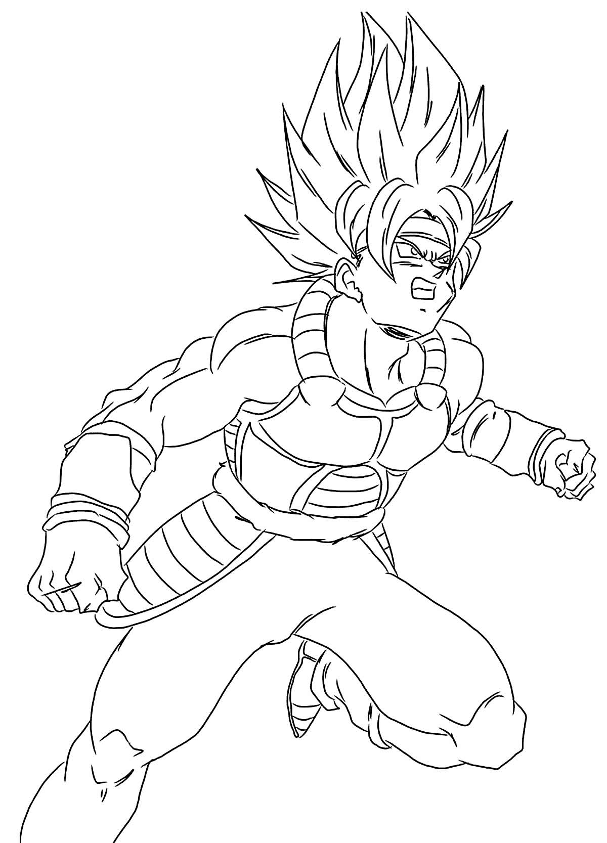 Desenho para pintar de Dragon Ball Z