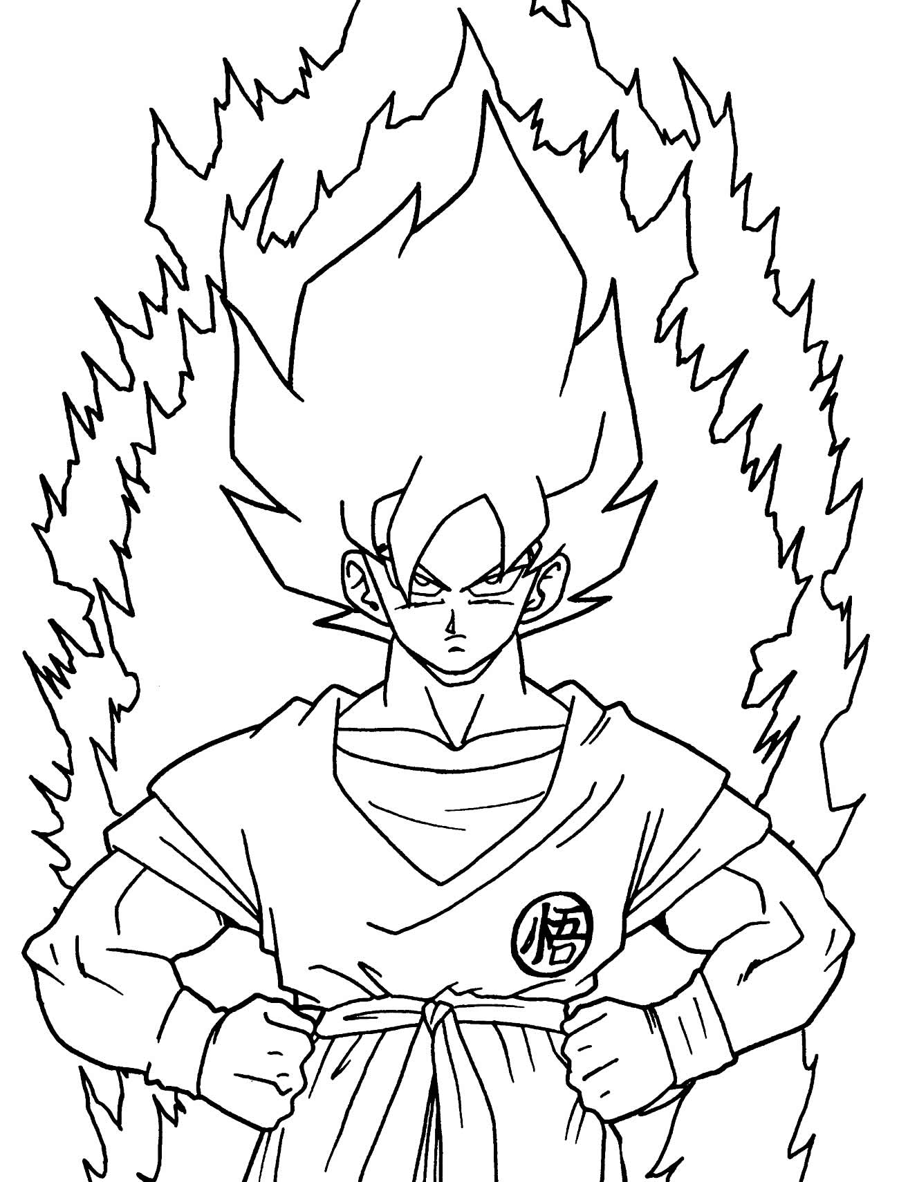 Desenho para colorir de Dragon Ball Z