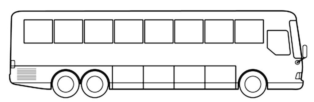 30+ Desenhos de Ônibus para colorir - Pop Lembrancinhas