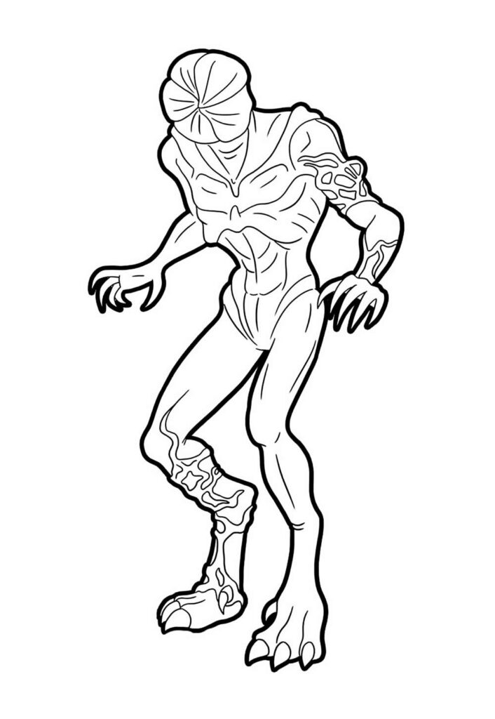 Desenho de Stranger Things para pintar