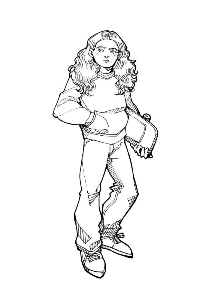 Desenho de Stranger Things para pintar