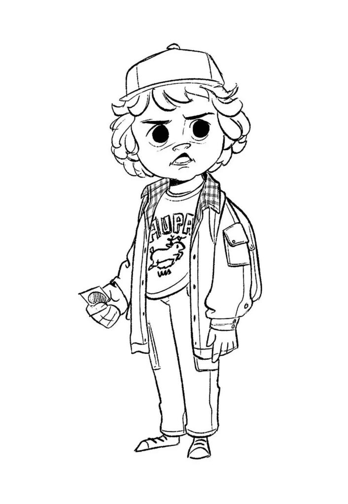 Desenho de Stranger Things para pintar