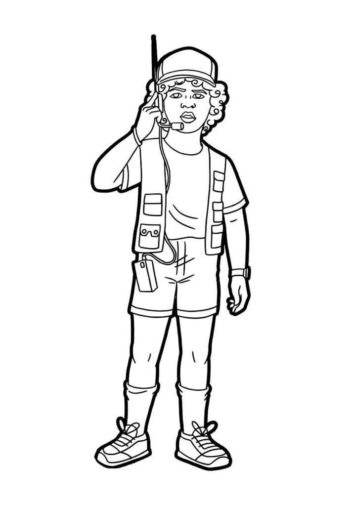 Desenho de Stranger Things para colorir