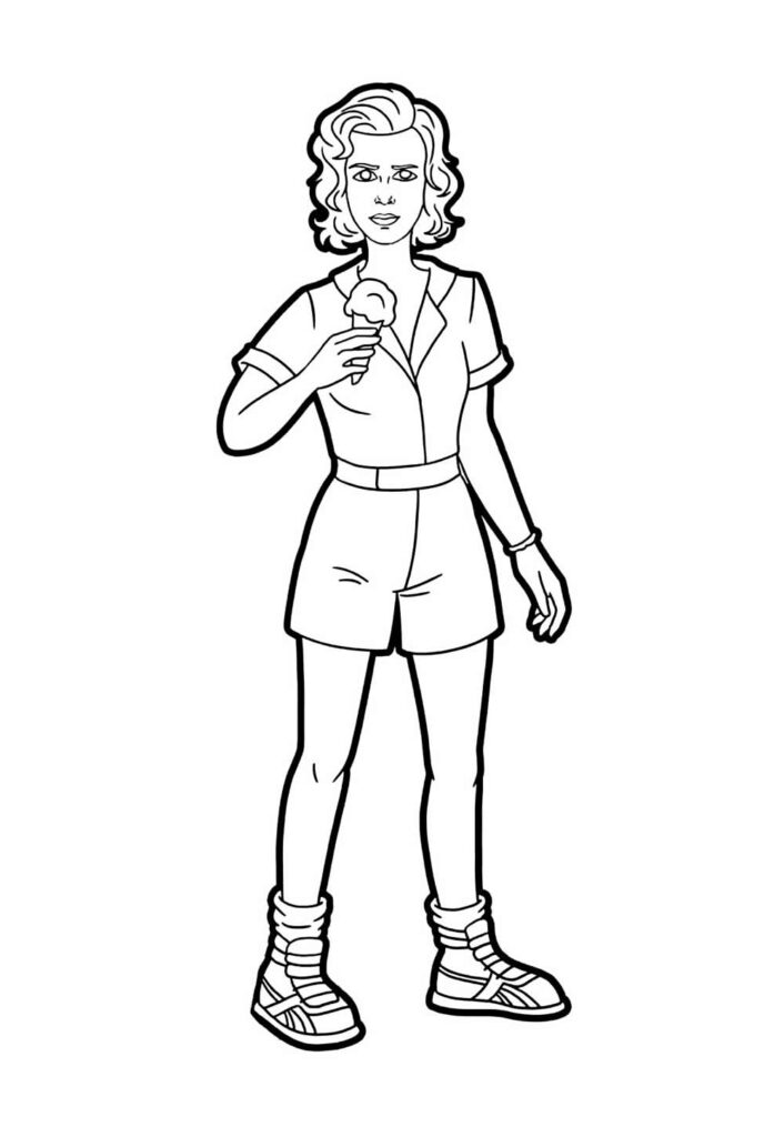 Desenho de Stranger Things para pintar