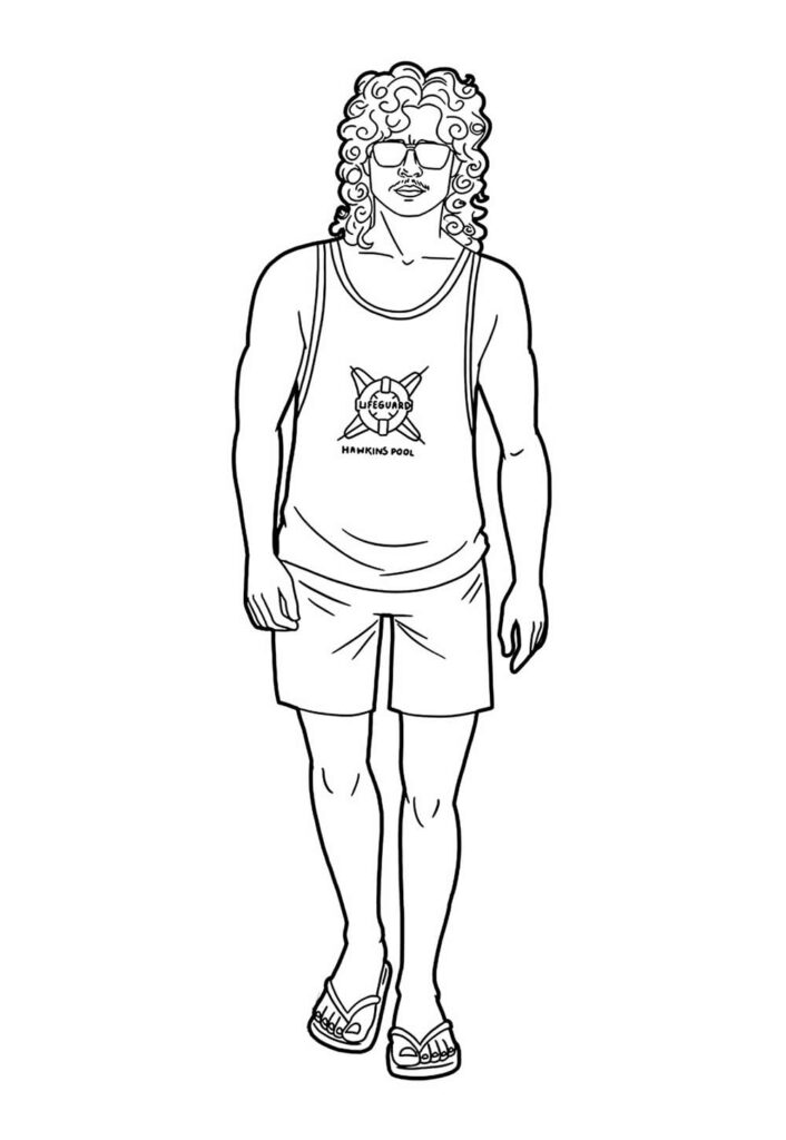 Desenho de Stranger Things para pintar