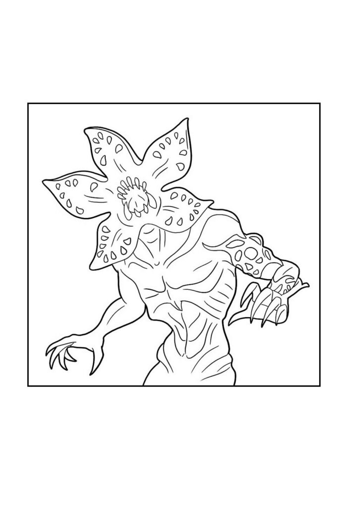 Desenho de Stranger Things para colorir