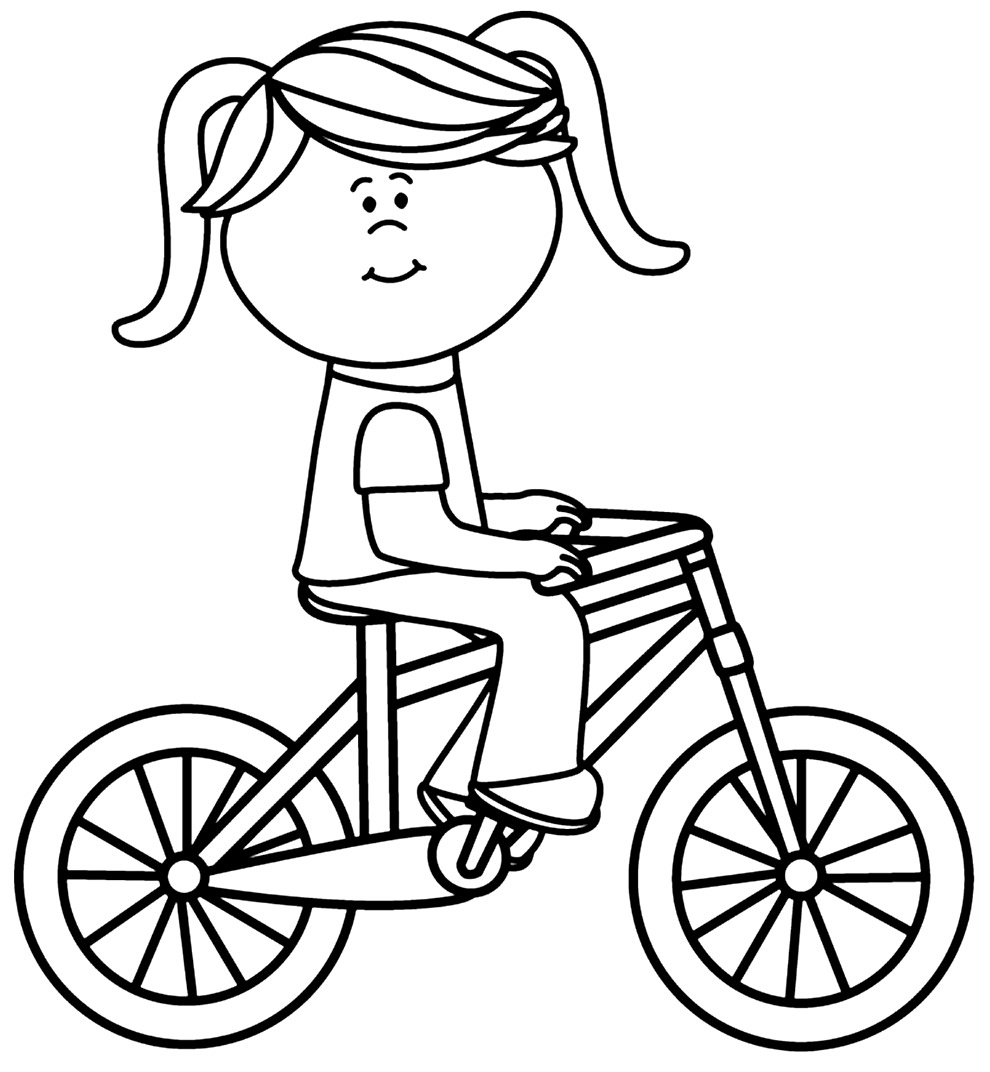 Desenho de bicicleta para colorir