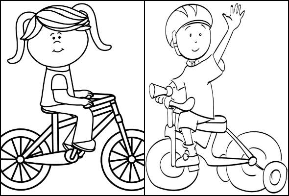 Desenho de Bicicleta infantil para Colorir - Colorir.com