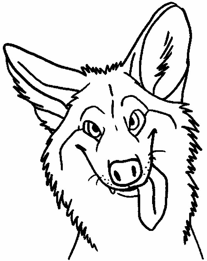 Desenho de lobo para colorir