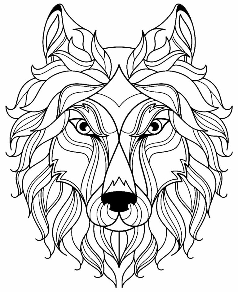 Desenhos de lobo para colorir - Pop Lembrancinhas
