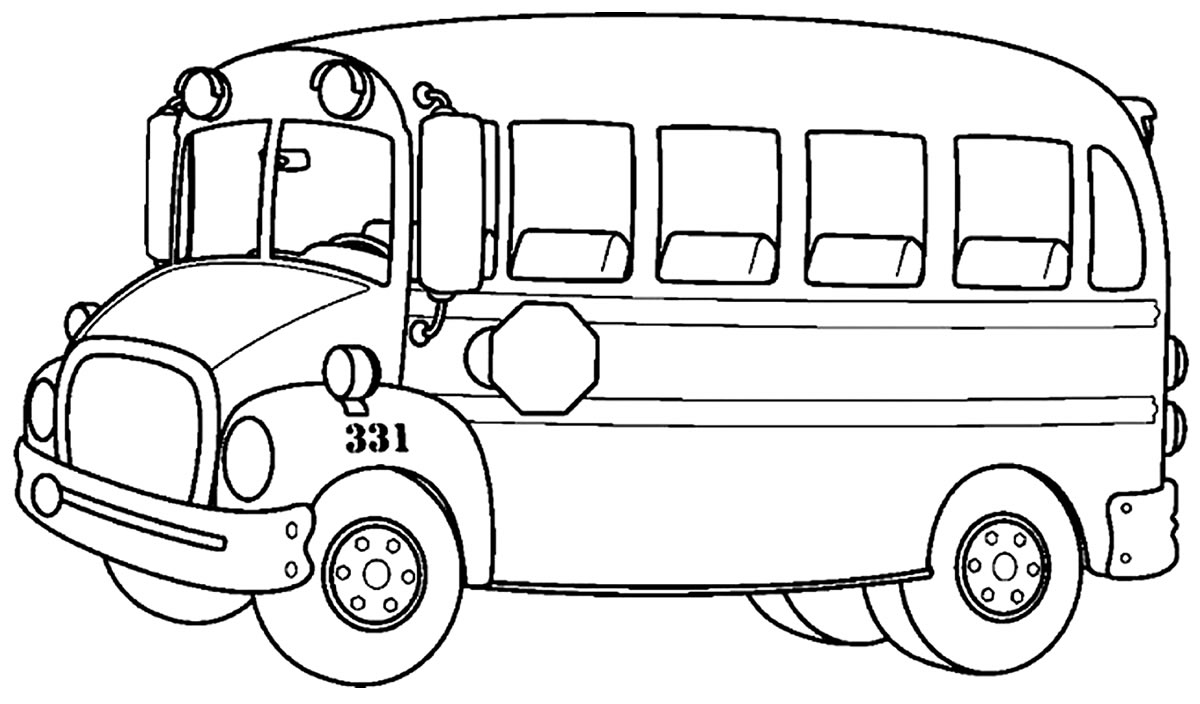 Imagem de ônibus para colorir