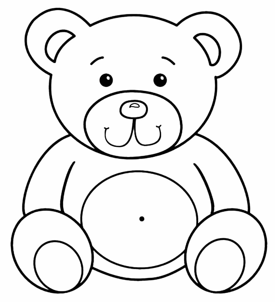 Desenho de Menino com ursinho para Colorir - Colorir.com