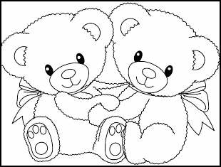 Desenhos de ursinho para colorir