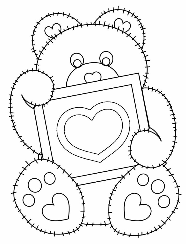 30+ Desenhos de Ursinho para colorir - Pop Lembrancinhas