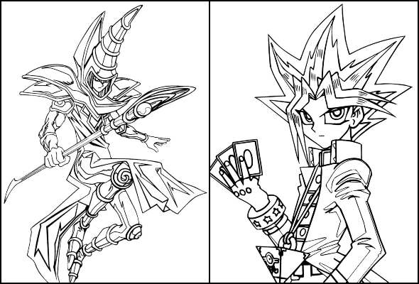 Desenhos de Yu-Gi-Oh para colorir