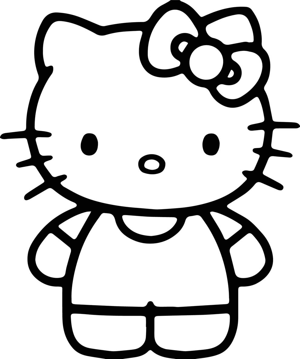 Desenho de Hello Kitty para colorir