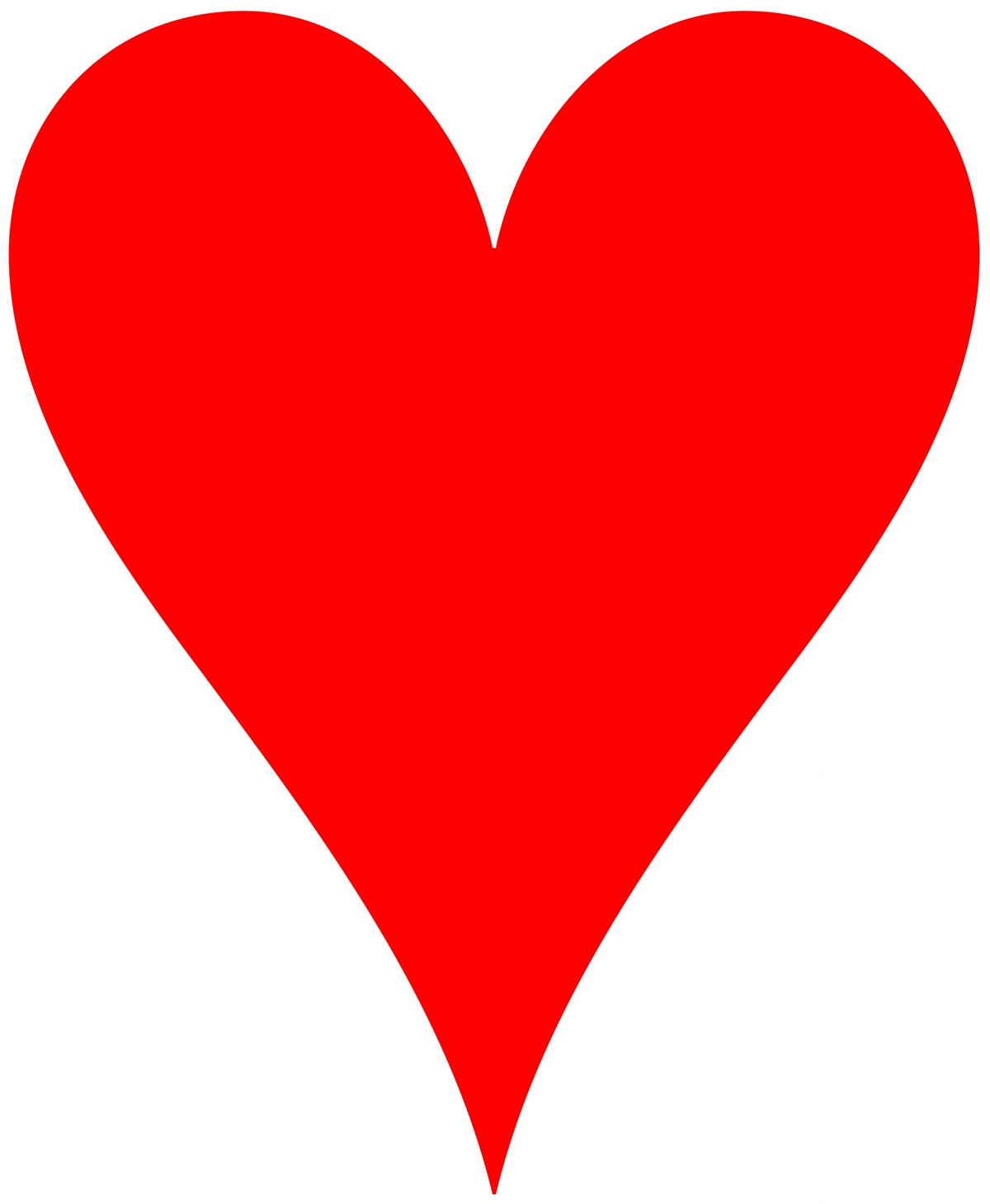 Molde vermelho de coração