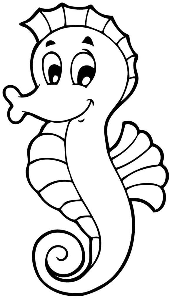 30+ Desenhos de Cavalo-marinho para colorir - Pop Lembrancinhas