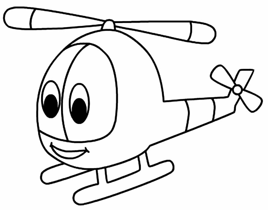 Desenho de Helicoptero para colorir