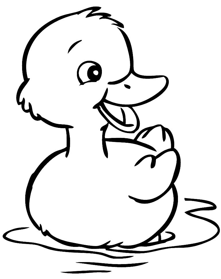 Desenho lindo de pato