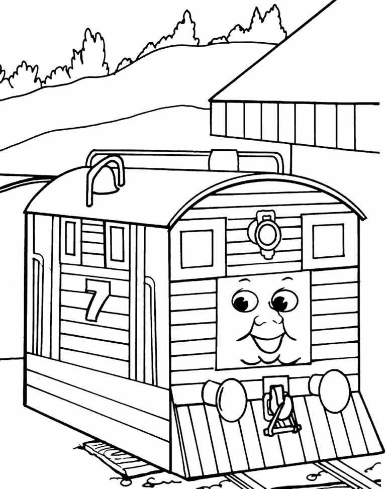 Desenho de Thomas e os Amigos para colorir