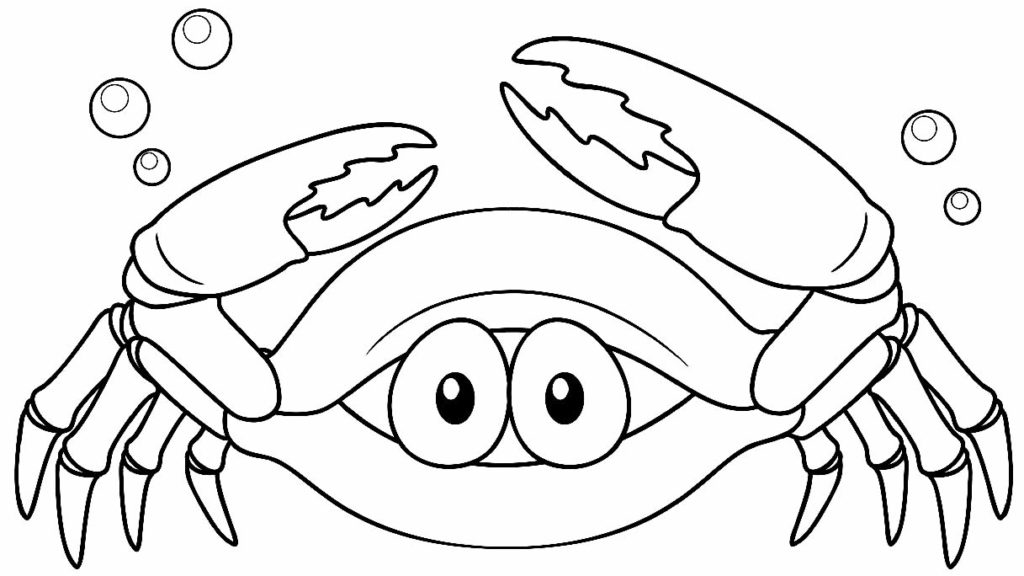 30+ Desenhos de Caranguejo para colorir - Pop Lembrancinhas