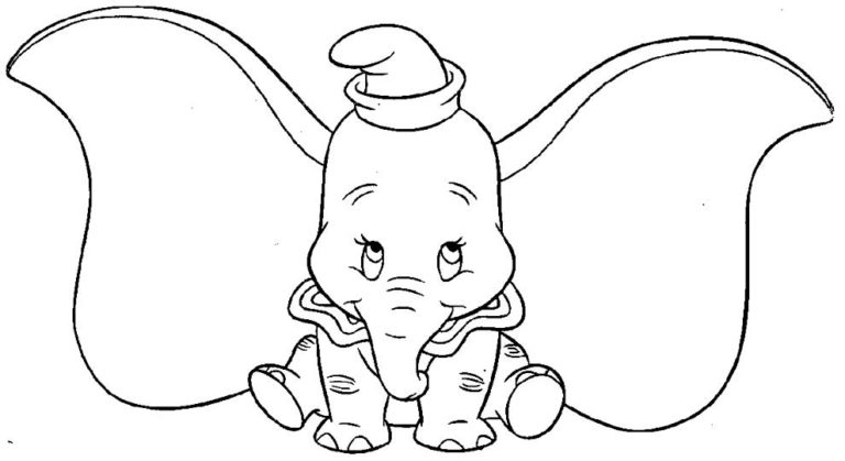 30+ Desenhos de Dumbo para colorir - Pop Lembrancinhas