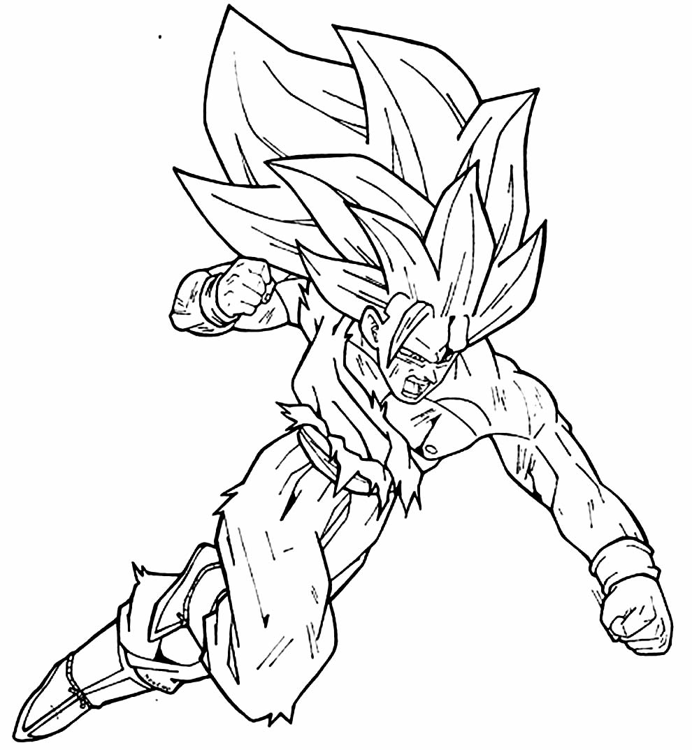 50+ Desenhos de Goku para colorir - Pop Lembrancinhas