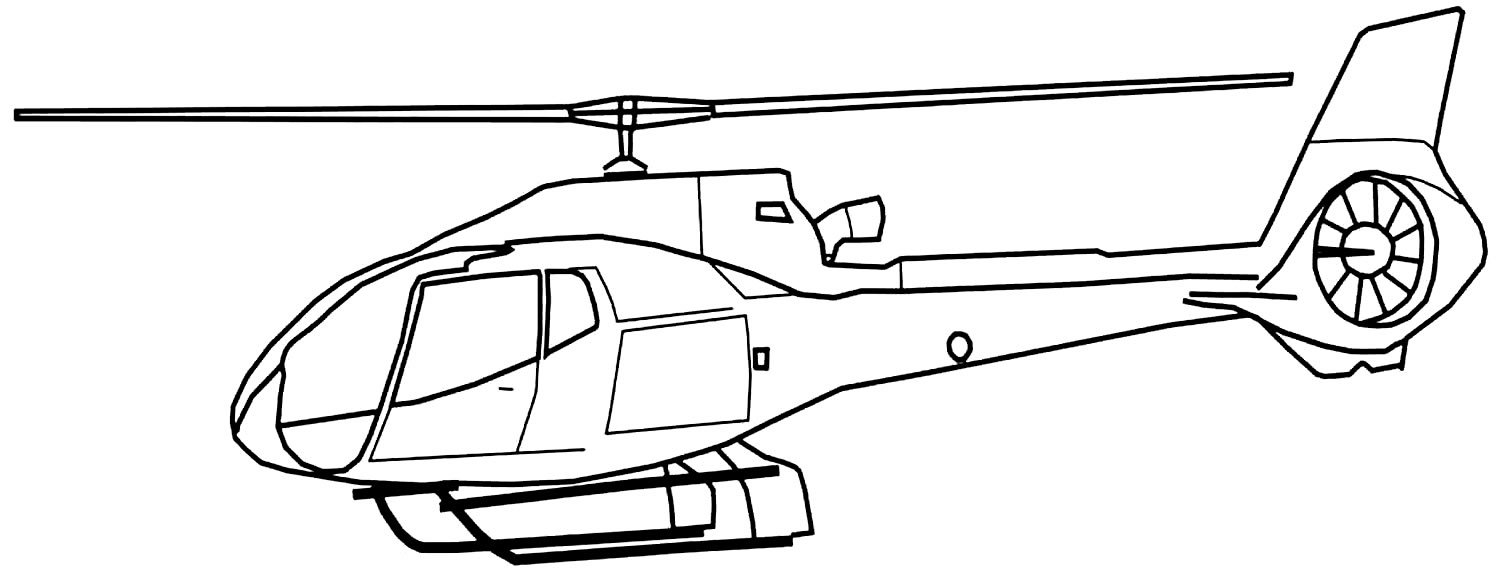 Molde de Helicóptero para imprimir